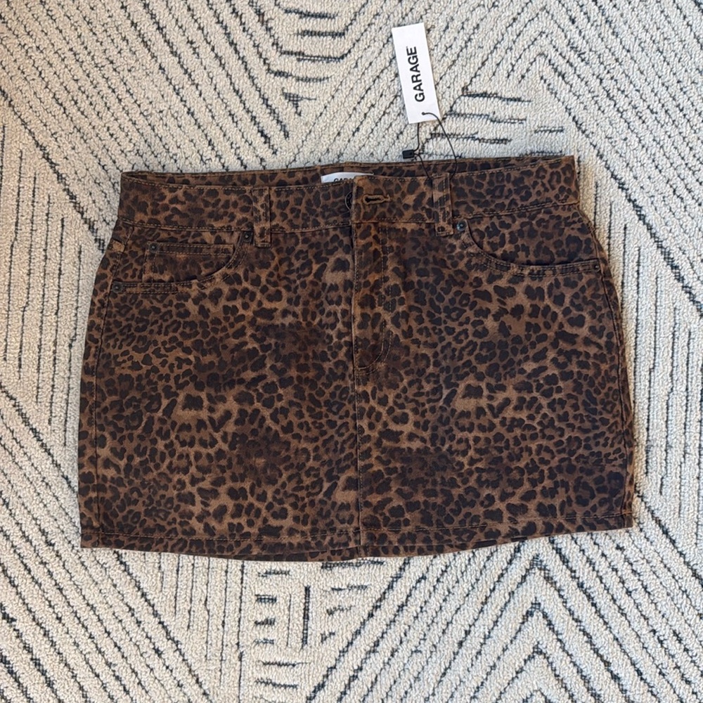 Brand New Leopard Mini Skirt